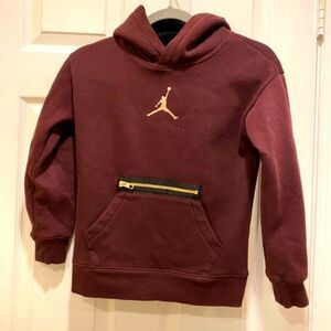 Nike Air Jordan Hoodie, boys sz 6, Burgundy